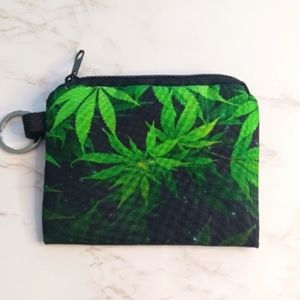 Cannabis Leaf Coin Bag